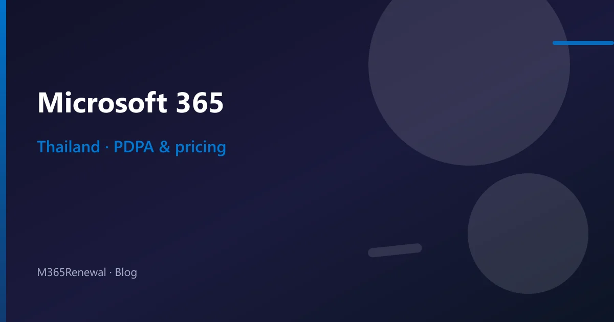 Microsoft 365 for Thai Businesses (2026)
