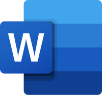 Microsoft Word icon for productivity in Business Basic plan (No Teams)
