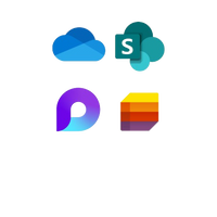 Microsoft 365 Cloud Storage and Collaboration Icon